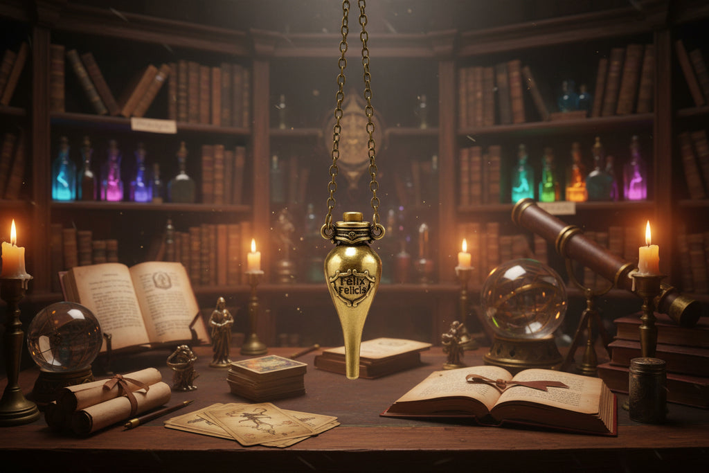 Harry Potter - Glückstrank an einer Halskette, Gold und Silberfarben