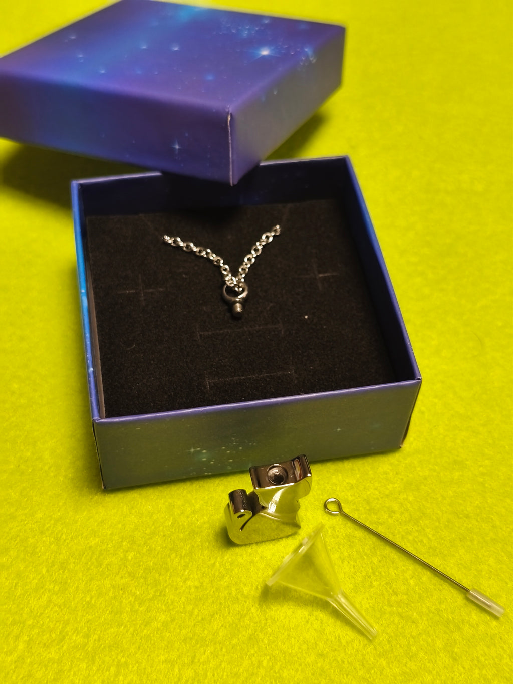 "Sternenkatze" Andenken Kette, Edelstahl