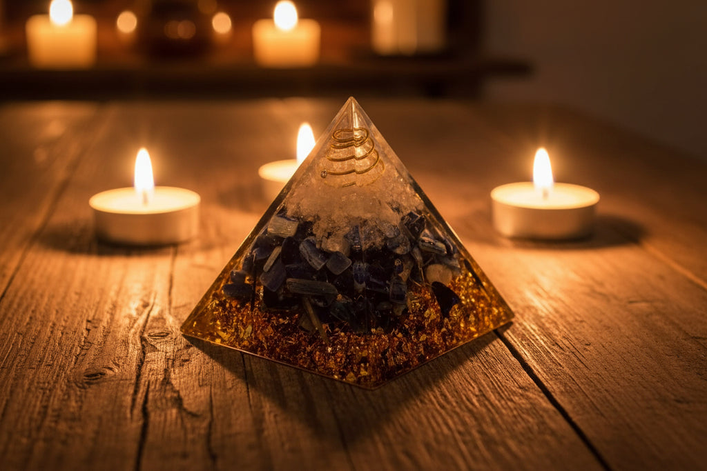 Orgonit Pyramide ENERGIE - Lapislazuli