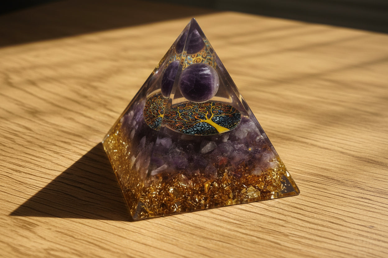 Orgonit Pyramide Kugel/Lebensbaum - Beständigkeit