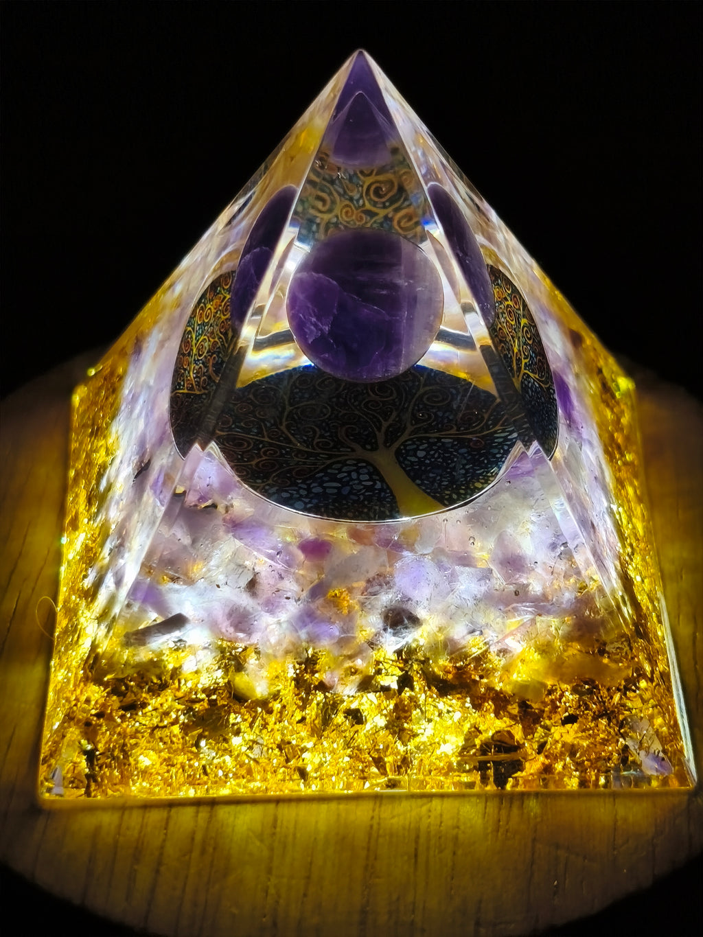 Orgonit Pyramide Kugel/Lebensbaum - Beständigkeit