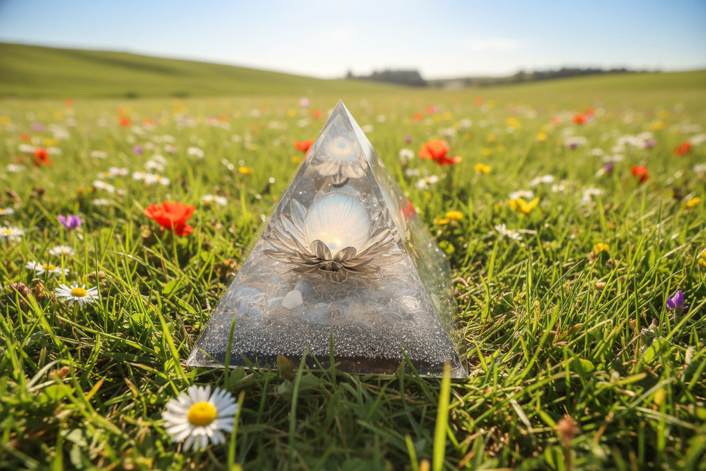 Orgonit Pyramide Lotus - Energie erneuerung