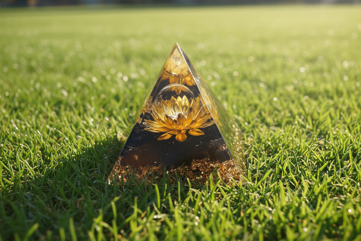 Orgonit Pyramide Lotus - Energie erneuerung