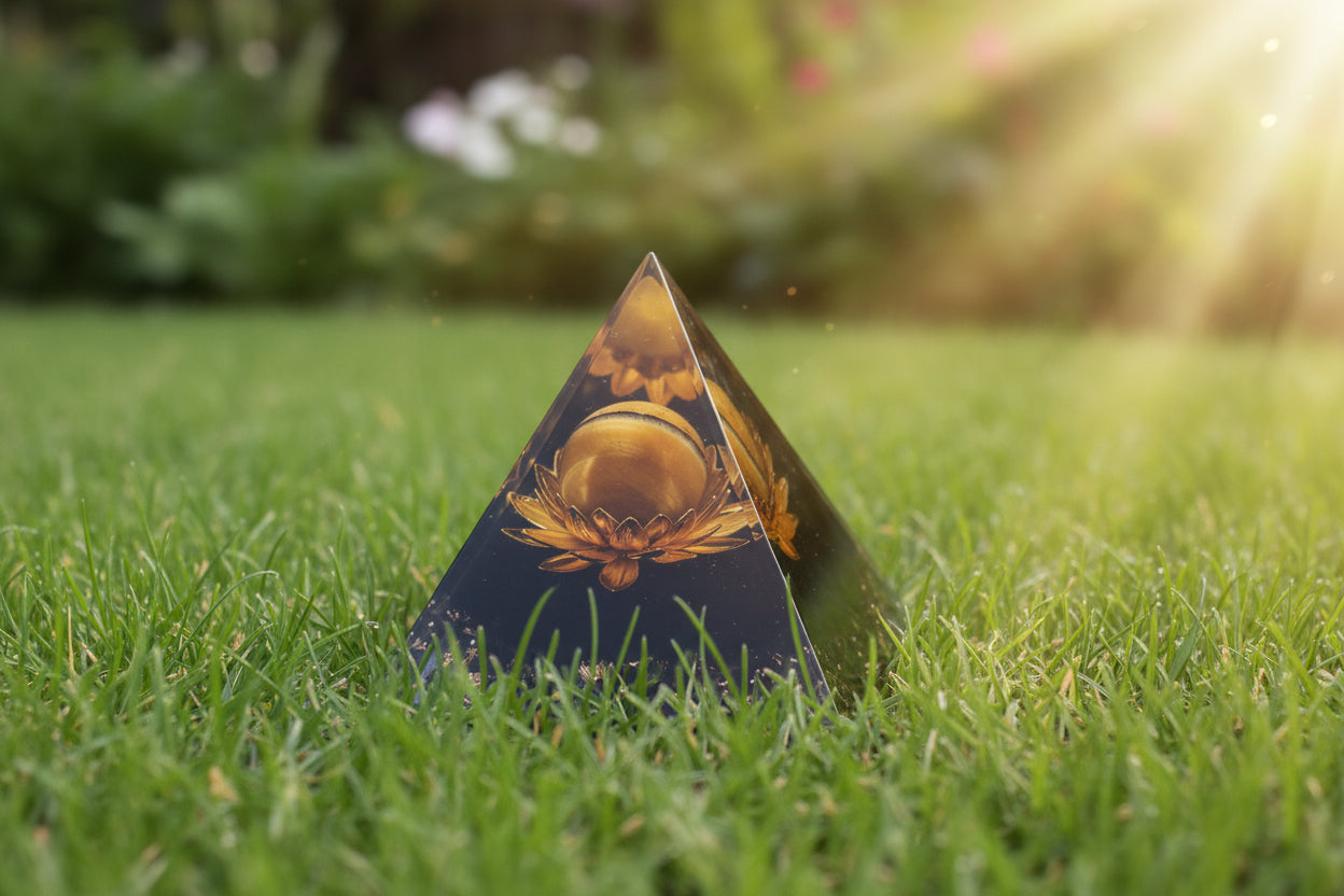 Orgonit Pyramide Lotus - Energie erneuerung