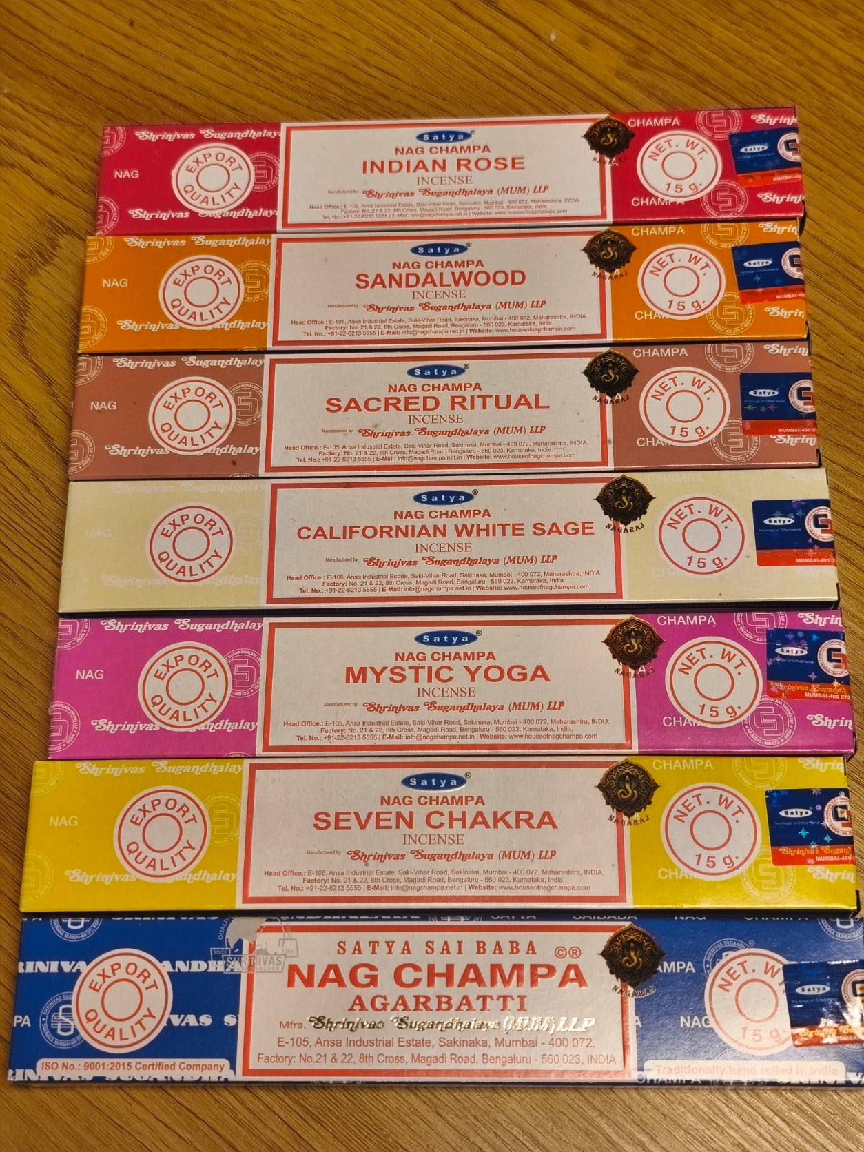 Räucherstäbchen - SATAY - Nag champa, diverse Sorten