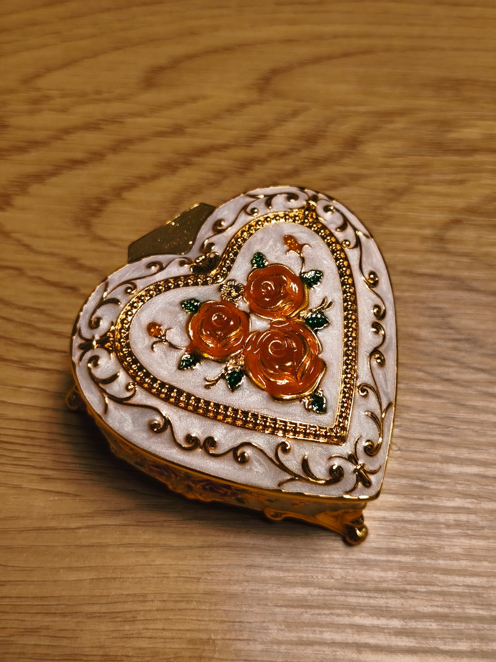 Herz Schmuckdose Vintage/Barock Stil