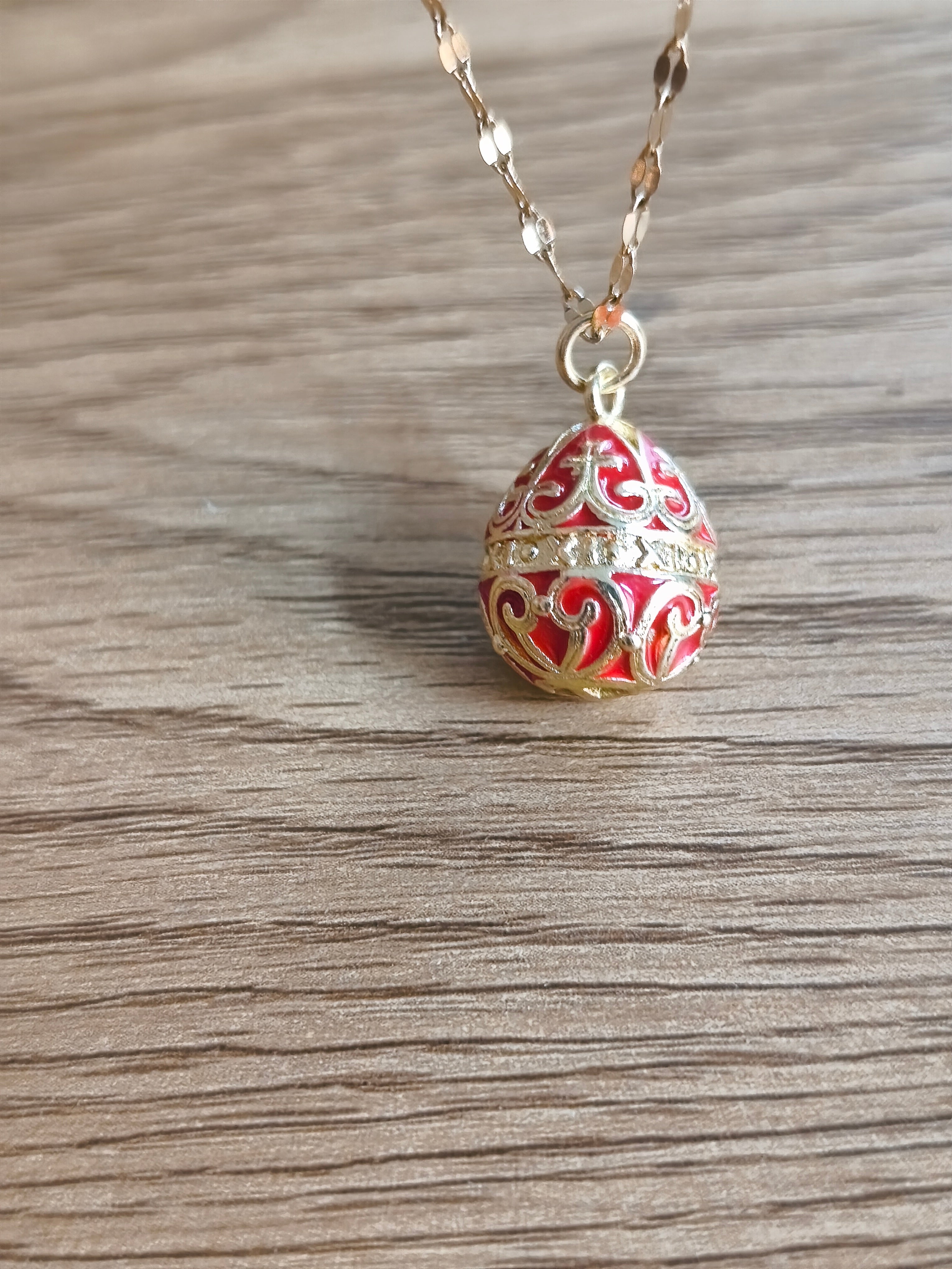 Emaile "faberge" Mini Ei an einer Kette