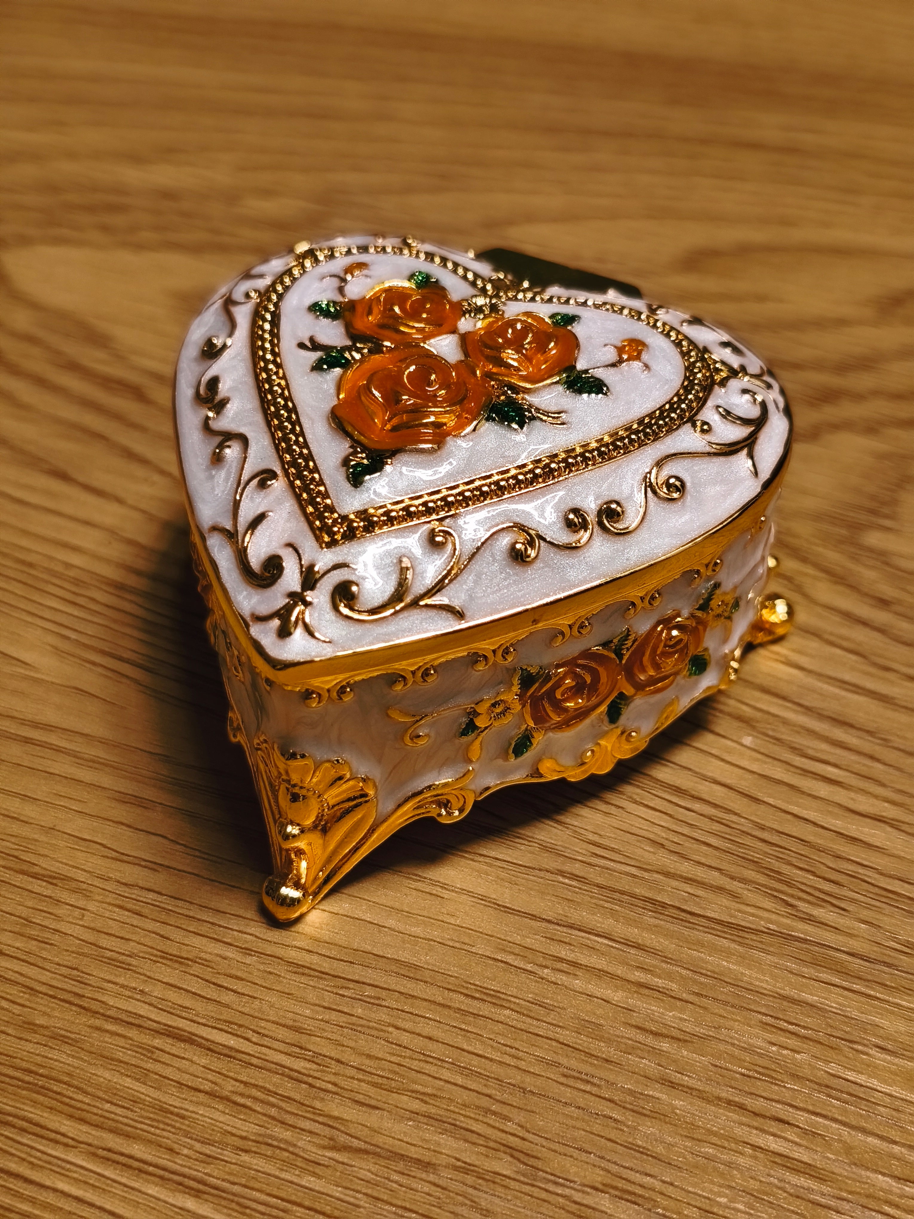 Herz Schmuckdose Vintage/Barock Stil