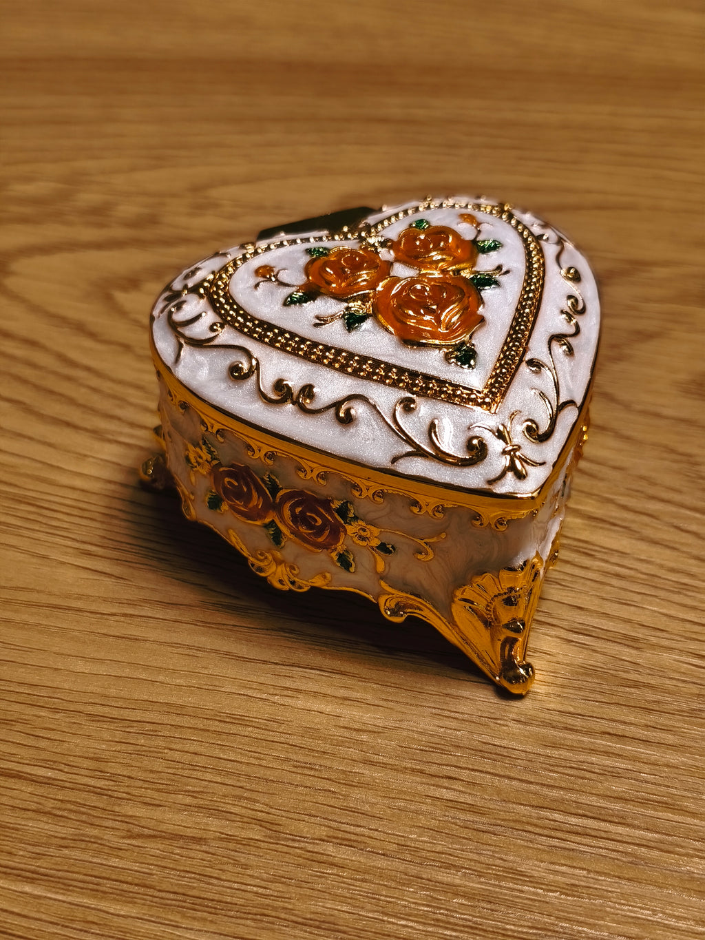 Herz Schmuckdose Vintage/Barock Stil