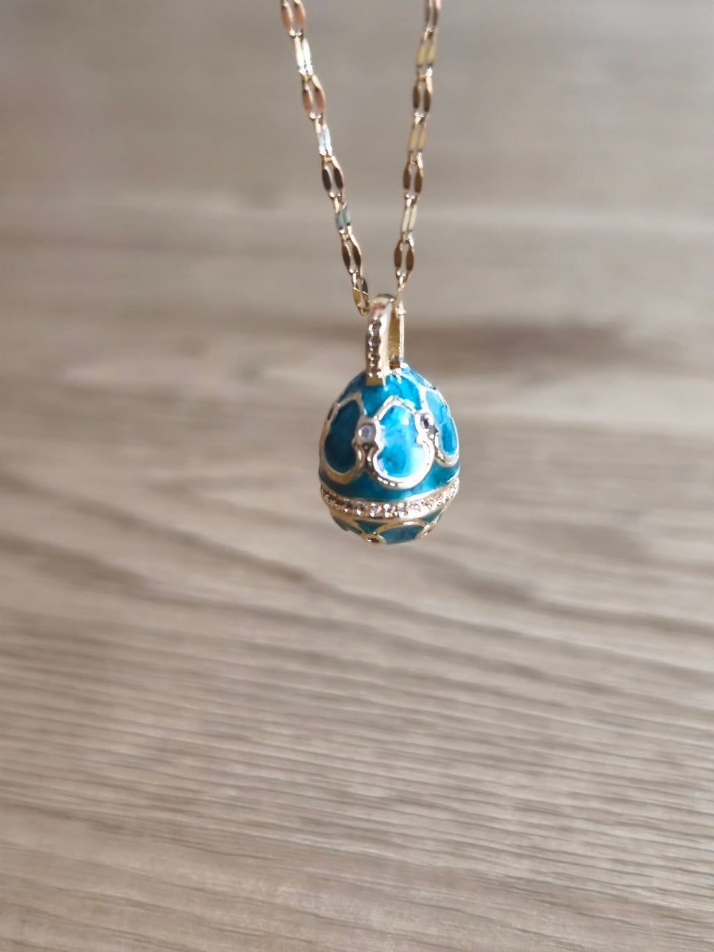 Emaile "faberge" Mini Ei an einer Kette