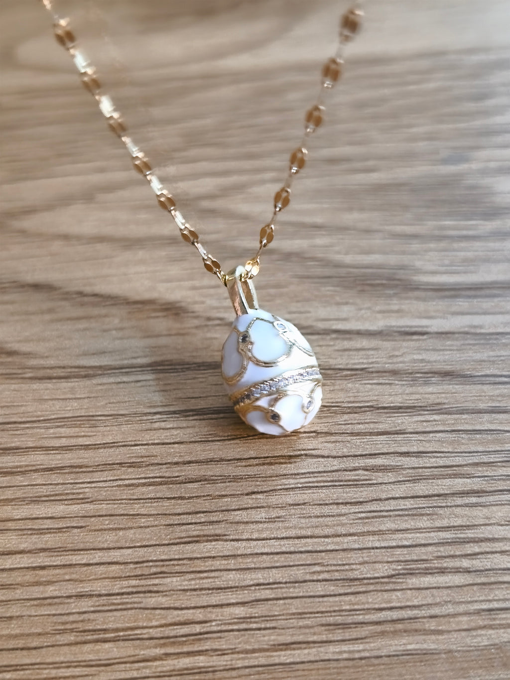 Emaile "faberge" Mini Ei an einer Kette