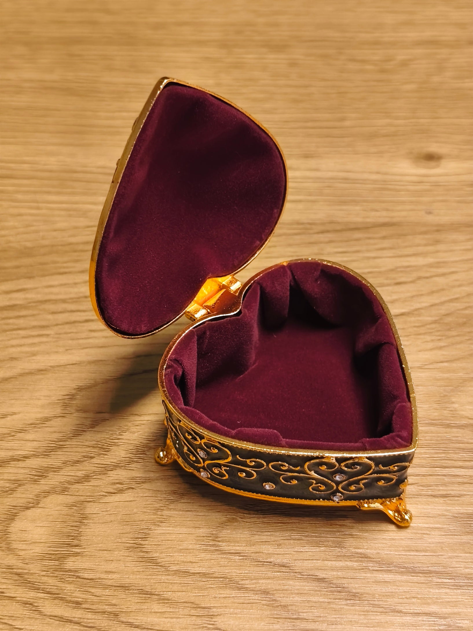 Herz Schmuckdose Vintage/Barock Stil