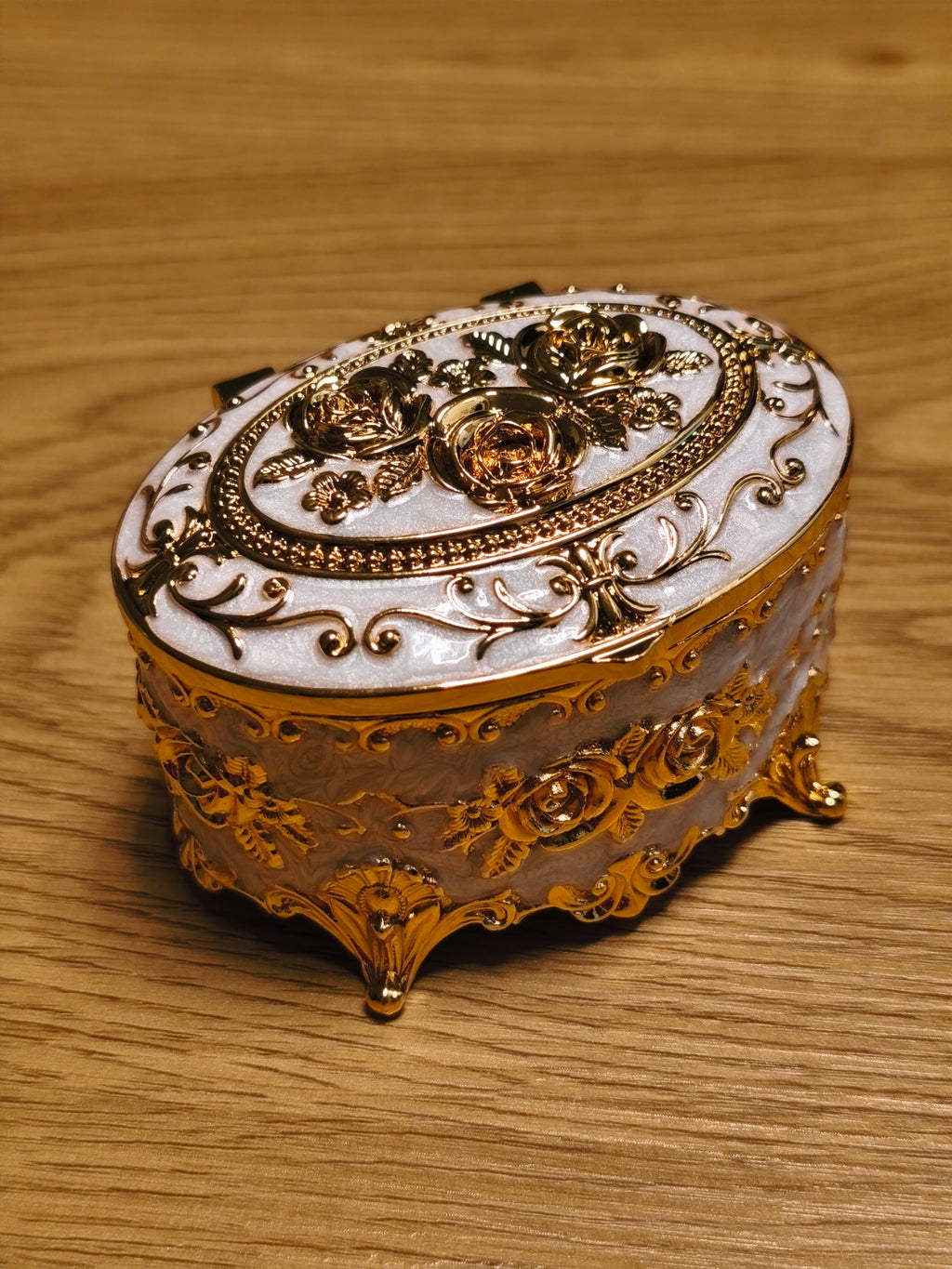 Schmuckdose Oval Vintage/Barock Stil