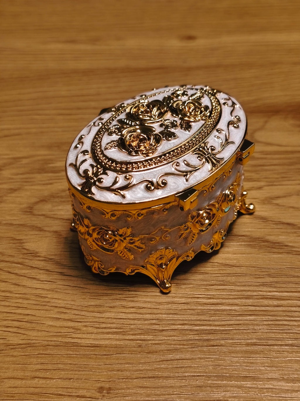 Schmuckdose Oval Vintage/Barock Stil