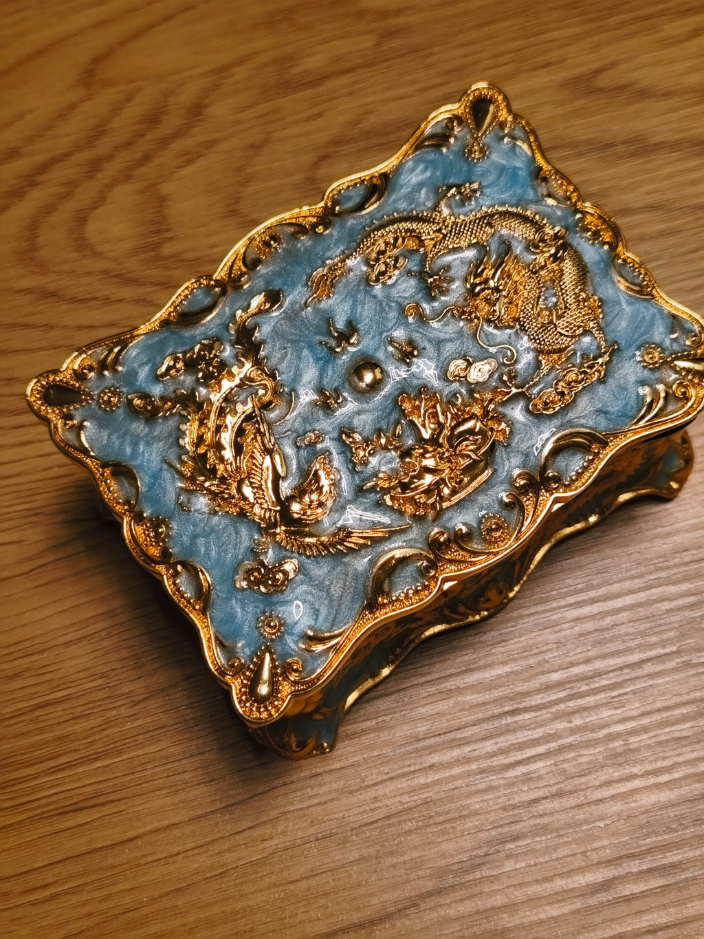 Schmuckdose "Drachenmotiv" Vintage/Barock Stil