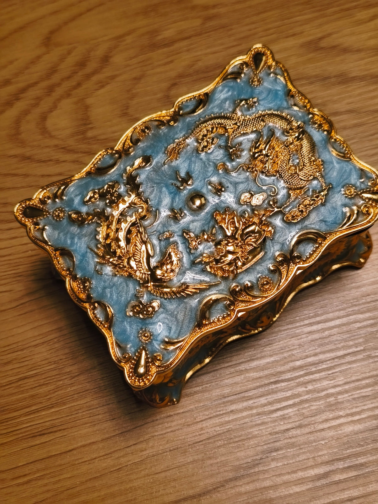 Schmuckdose "Drachenmotiv" Vintage/Barock Stil