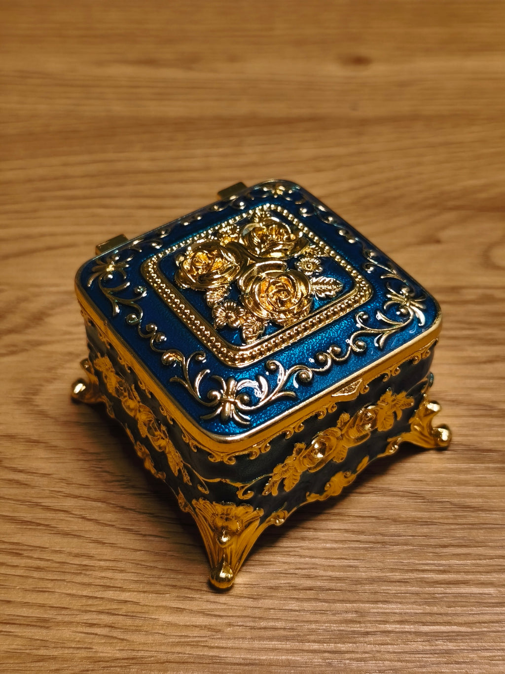 Schmuckdose Quadratisch Vintage/Barock Stil