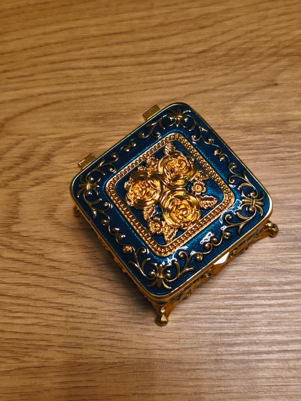 Schmuckdose Quadratisch Vintage/Barock Stil