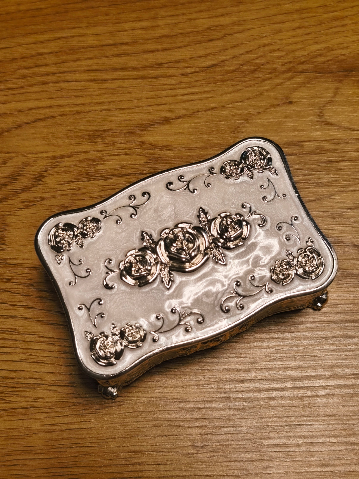 Schmuckschatulle Barock Stil "Bridgerton" Silber