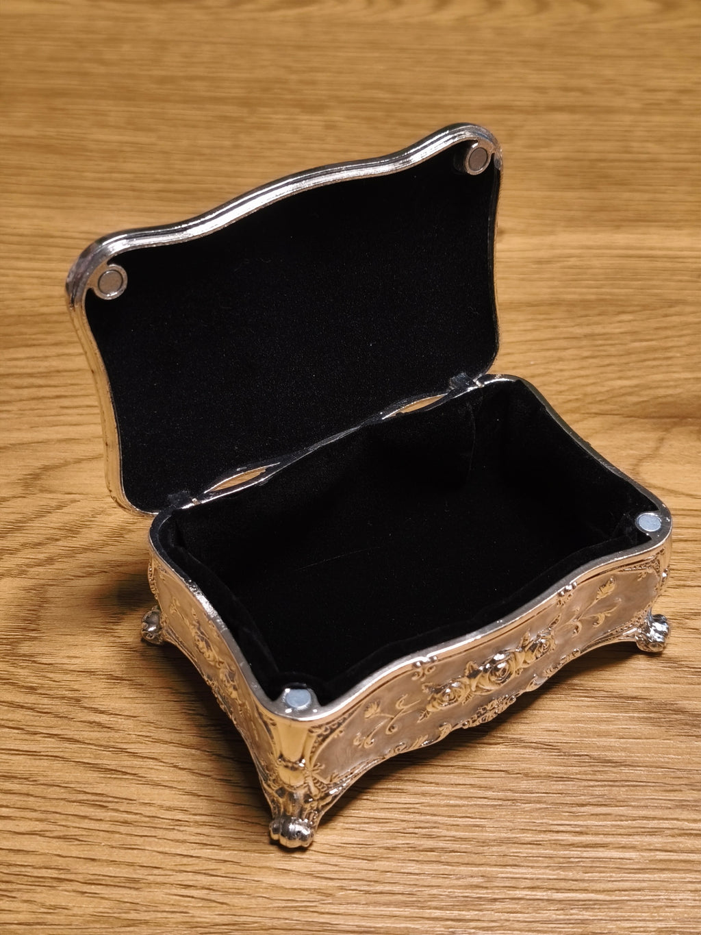 Schmuckschatulle Barock Stil "Bridgerton" Silber