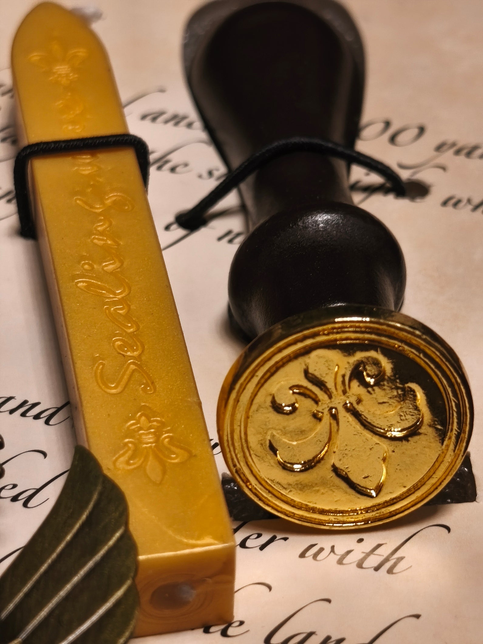 Schreibfeder & Wachssiegel - Geschenkset STEAMPUNK Style