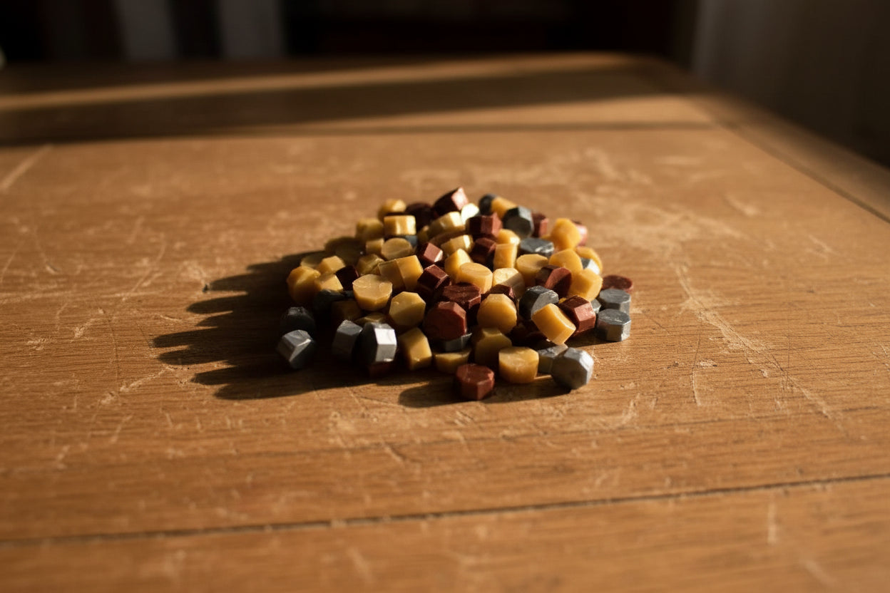 Siegelwachs Pellets - 3 Farben 100stk.