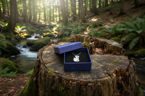 "Sternenkatze" Andenken Kette, Edelstahl